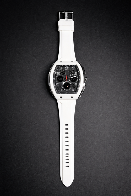 Reloj de Cuarzo Digital Blanco
