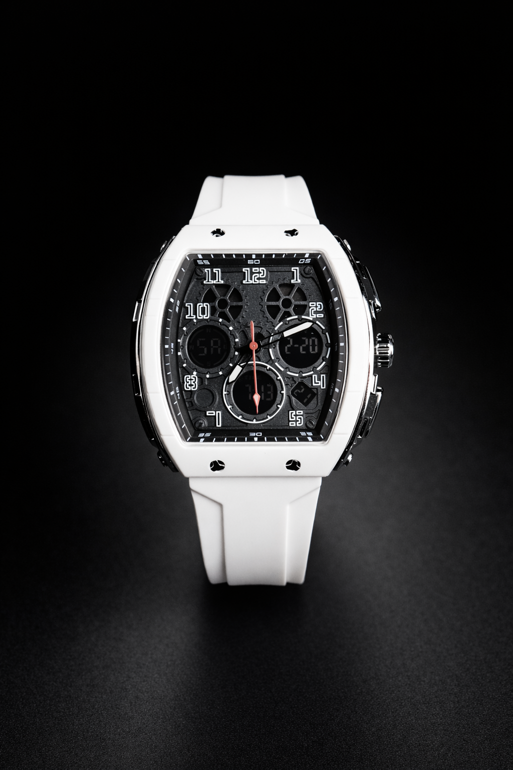 Reloj de Cuarzo Digital Blanco