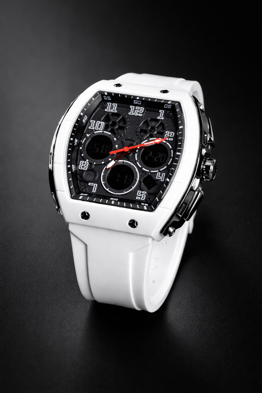 Reloj de Cuarzo Digital Blanco